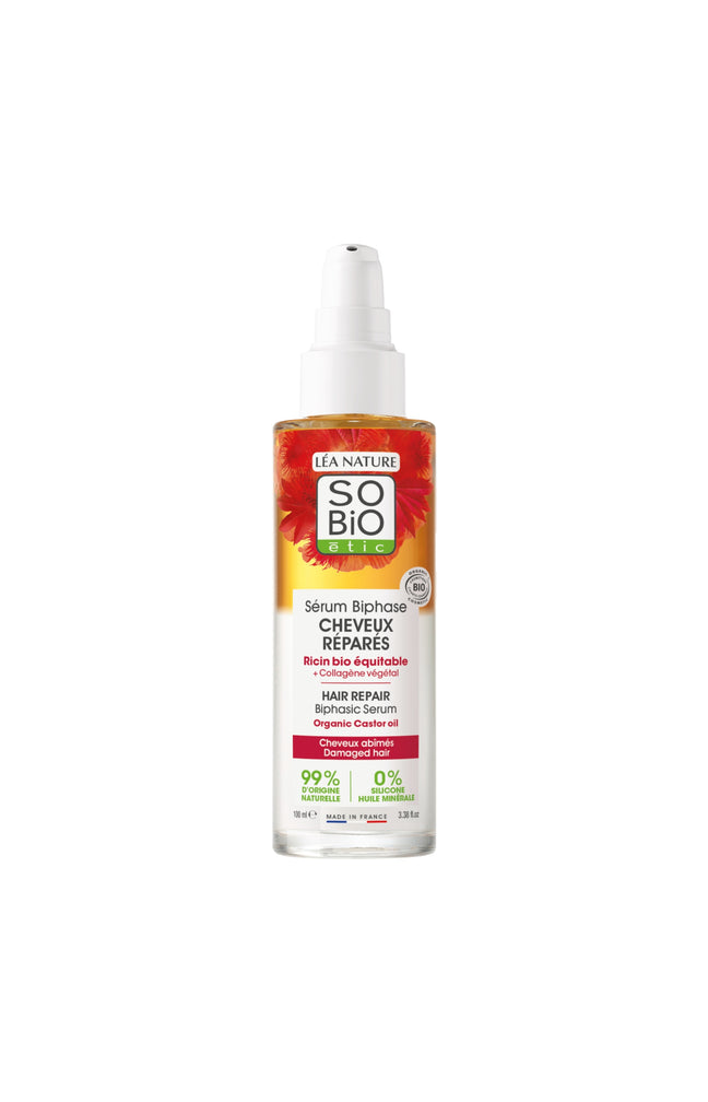 Soin fortifiant à l’huile de ricin bio - Cheveux abimés - 100 ml