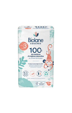 Couches écologiques - Taille 3 - 4-9 kg - 52 unités