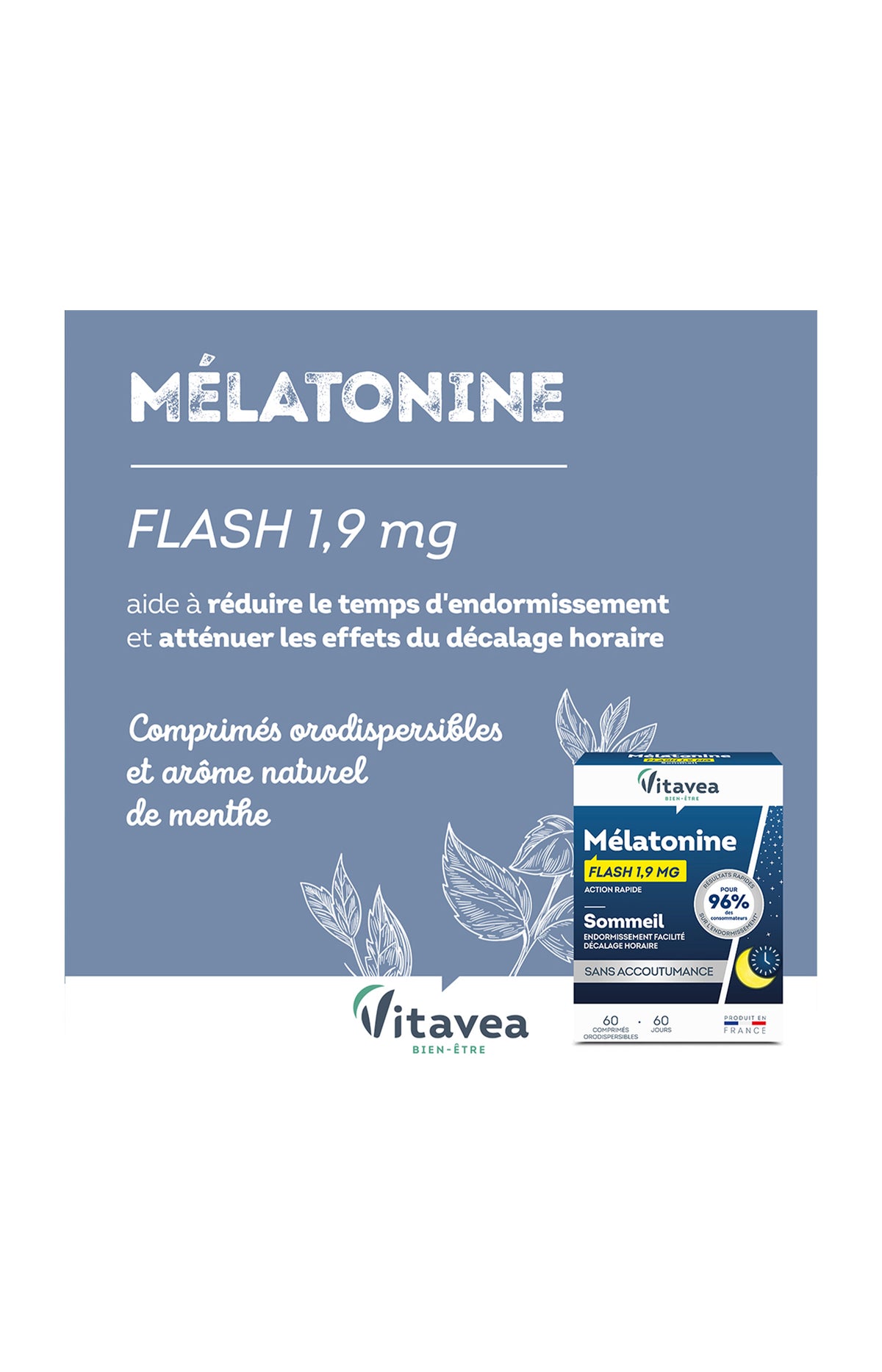Cure sommeil - Mélatonine - Menthe - 6 mois