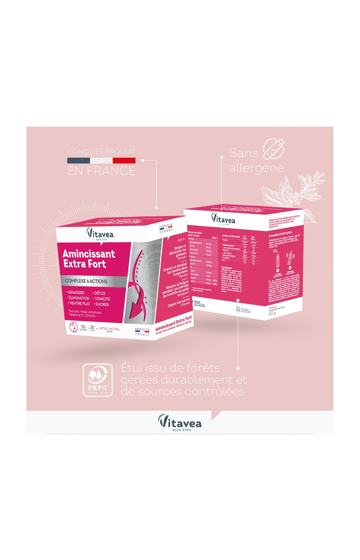Cure amincissante - Extra Fort - Fraise - 20 jours