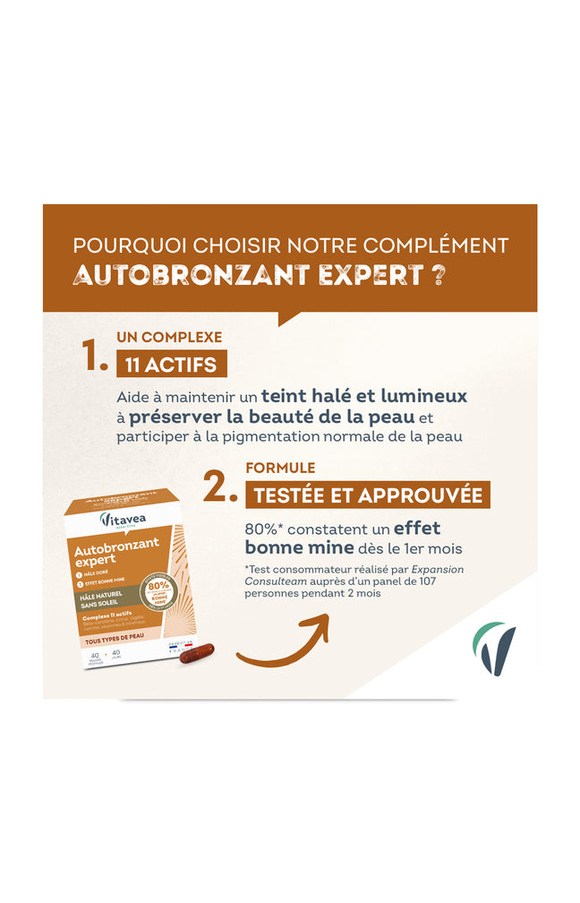 Cure autobronzante experte - Peau sublimée - 40 jours