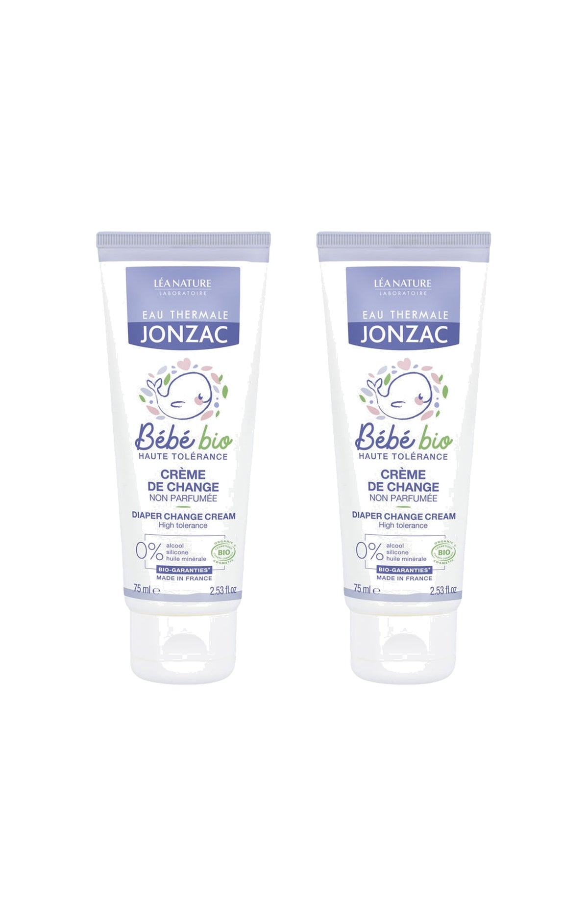 Crèmes de change bio - Siège - Bébé - 2 x 75 ml