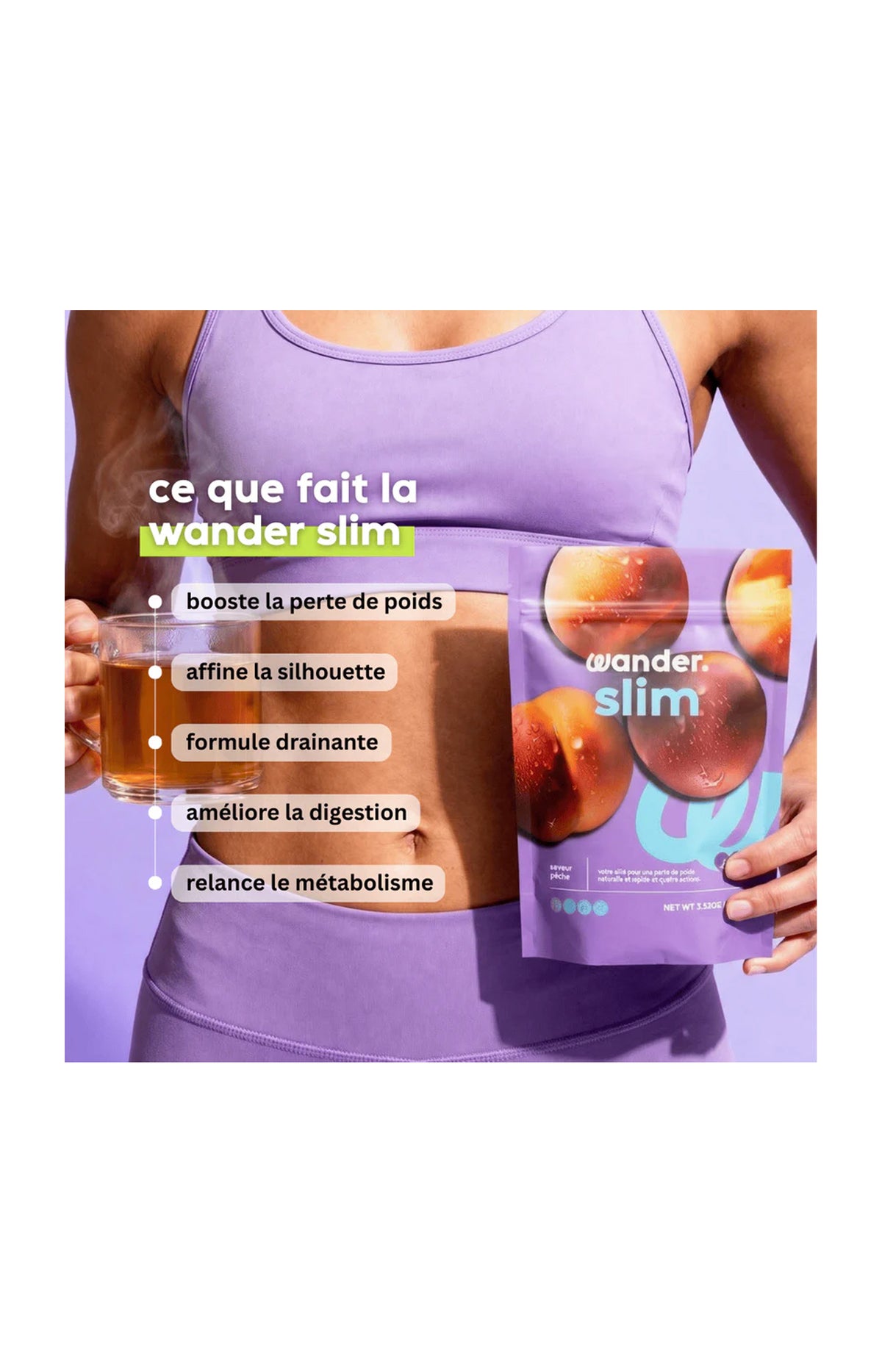 Cure minceur naturelle - Wander Slim - Pêche - 100 g