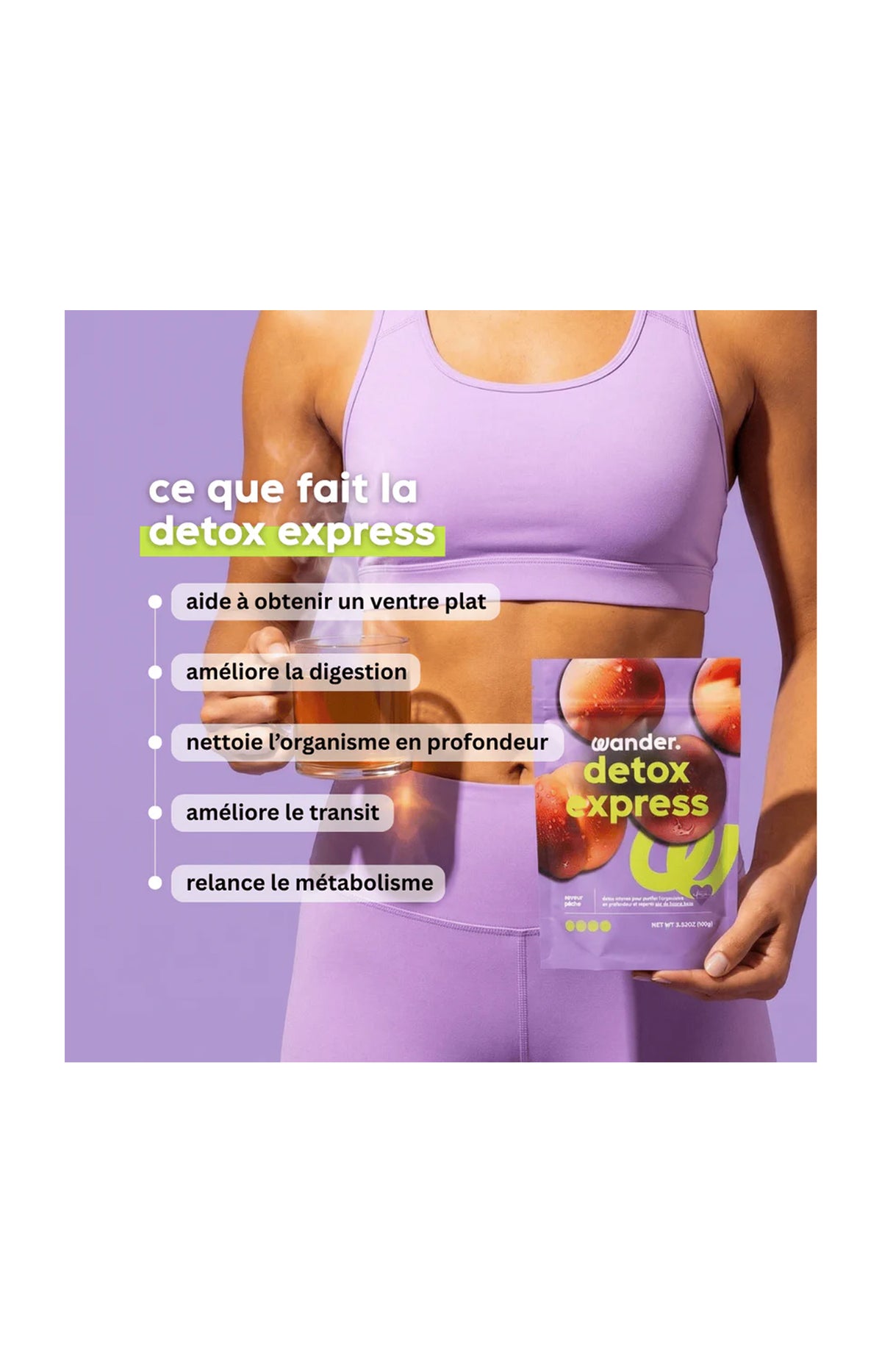 Cure detox naturelle - Express - Pêche - 7 jours - 100 g