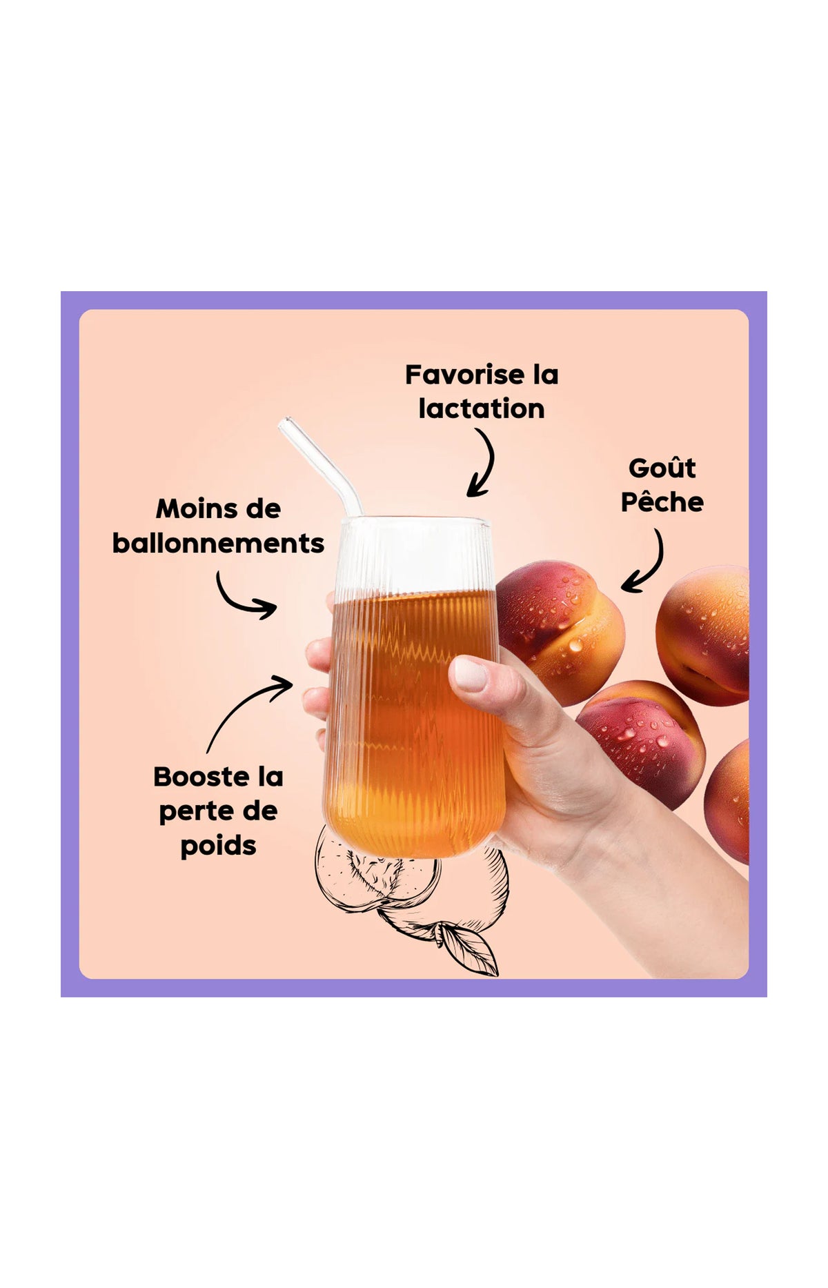 Cure lactation & silhouette - Wandermama - Pêche - 100g