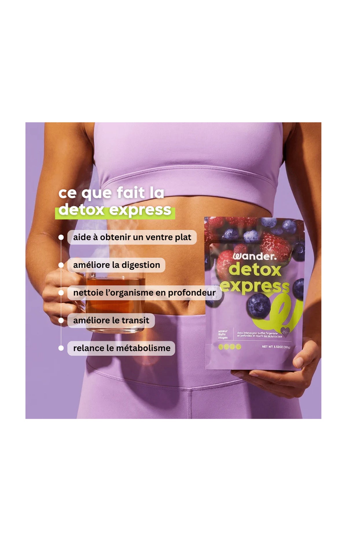 Cure detox naturelle - Express - Fruits rouges - 7 jours - 100 g
