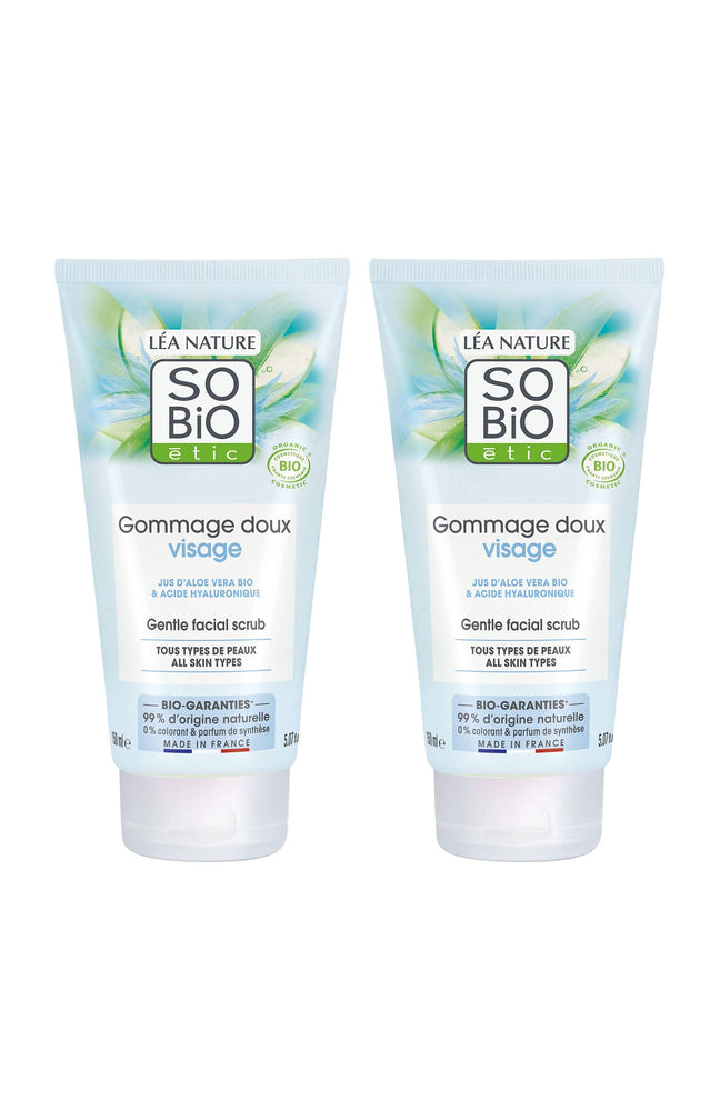 Gommages doux bio - Aloe vera - Visage