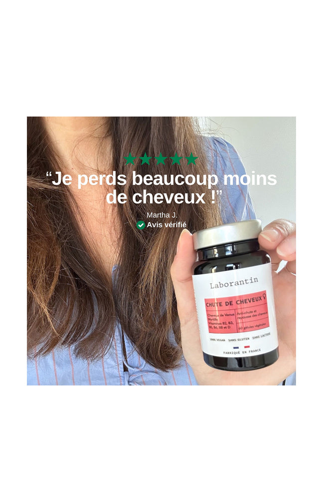 Chute de cheveux femme - 1 mois