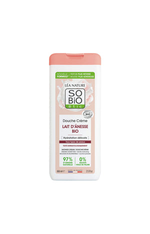 Douche crème bio hydratante - Lait d'ânesse