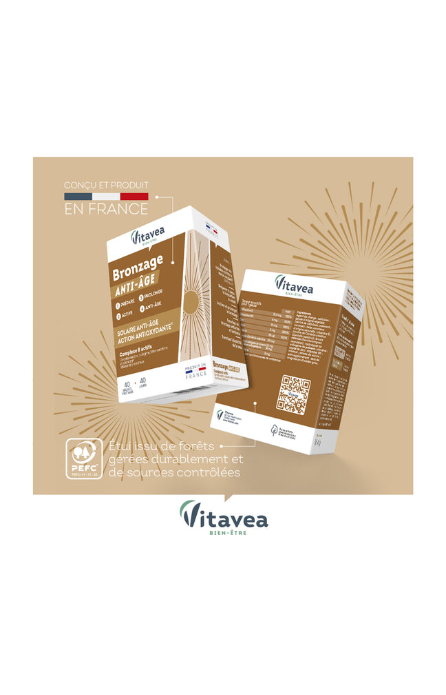 Cure anti-âge & bronzage - Vitamines & minéraux - 40 jours