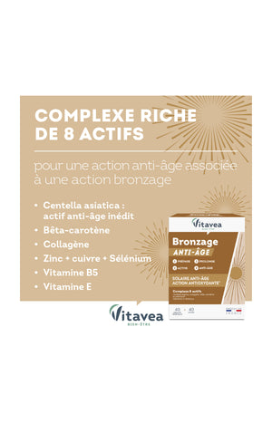 Cure anti-âge & bronzage - Vitamines & minéraux - 40 jours