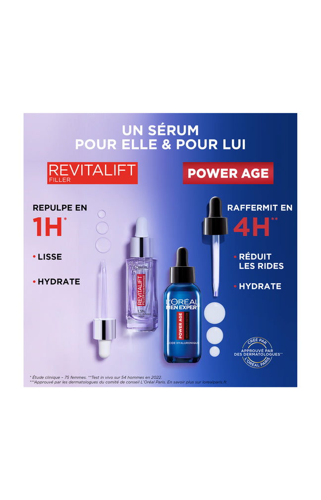 2 sérums hydratants - Acide hyaluronique - Peaux mixtes à grasses - 30 ml