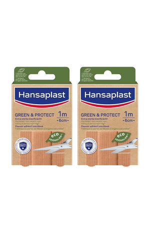 2 bandes de pansement écologiques - Green & Protect - 1 m x 6 cm