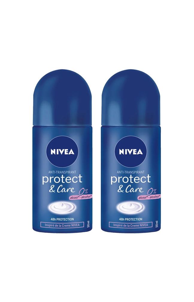 2 déodorants bille anti-transpirant 48h - Protect & Care - 50 ml