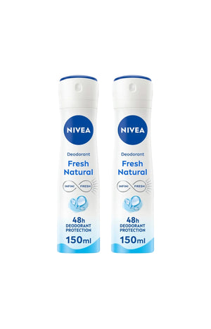 2 déodorants spray - Fresh Natural 0 % - 150 ml