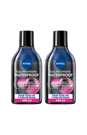2 démaquillants biphasés waterproofs micellaires - 400 ml