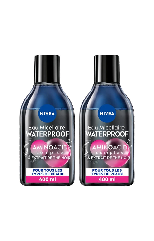 2 démaquillants biphasés waterproofs micellaires - 400 ml