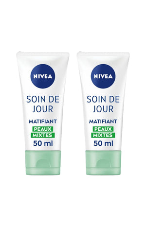 2 crèmes matifiantes & hydratantes 24 h - SPF 15 - Aloe Vera - 30 ml