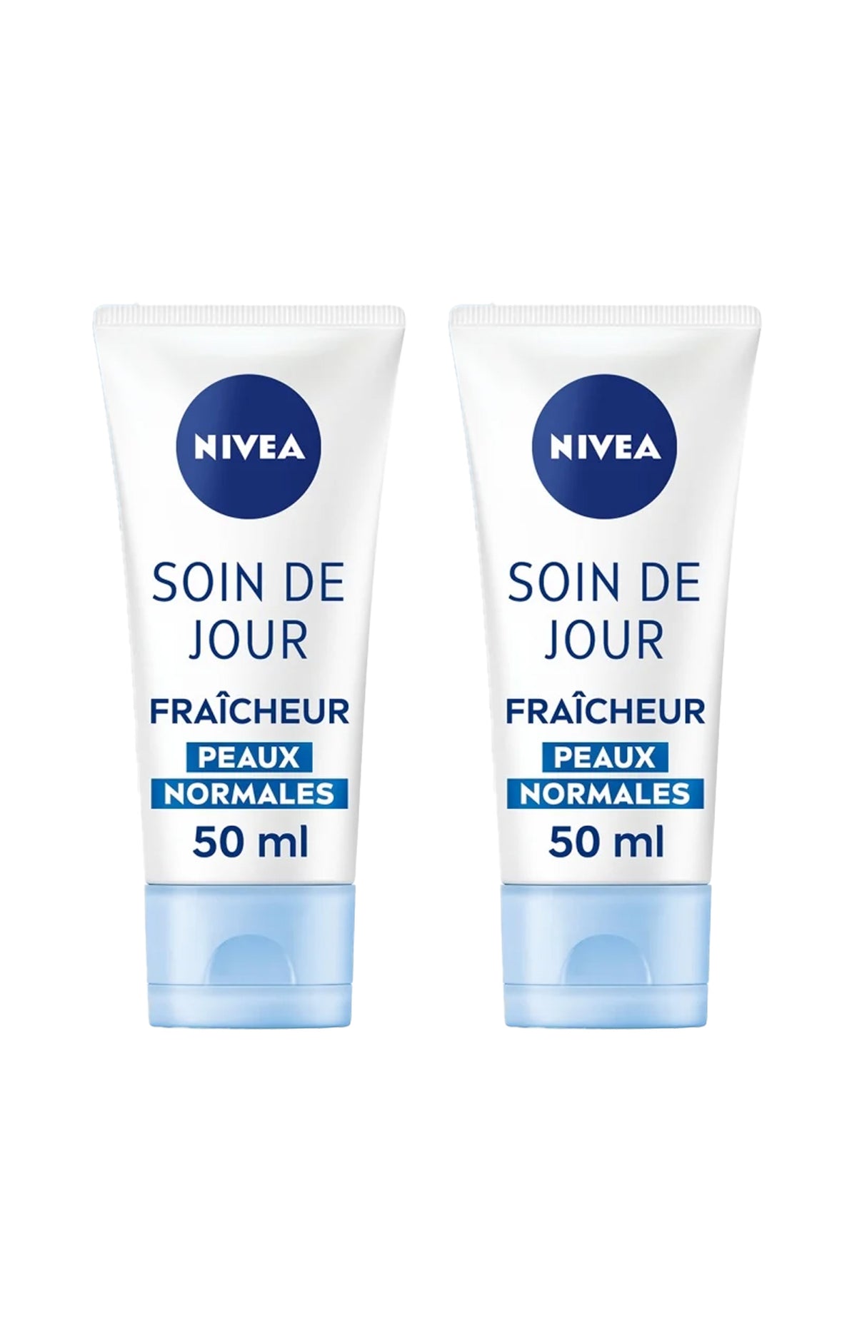2 crèmes de jour fraîcheur & hydratantes 24 h - SPF 15 - Vitamine E - 50 ml