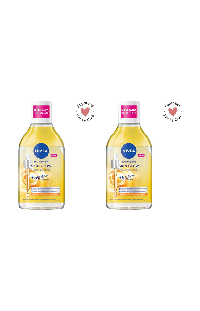 2 eaux micellaires hydratantes & éclat - Vitamine C - 400 ml
