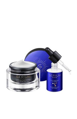 Crème & sérum anti-âge - Acide hyaluronique & collagène - Visage