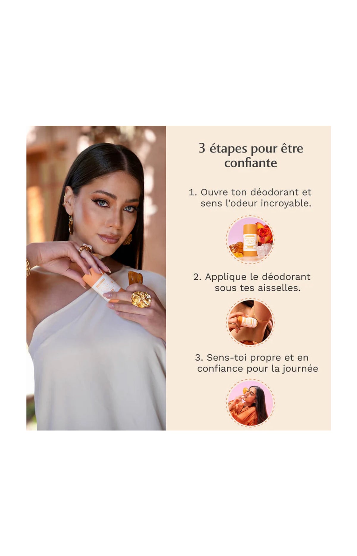 Déodorants - La précieuse - Amber Flower - 2 x 50 g