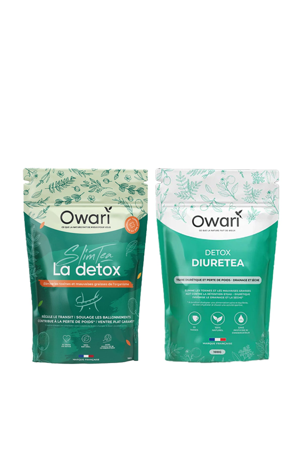 Infusion et tisane naturelles minceur - Slim' Tea & Diurétique -  2 x 15 jours