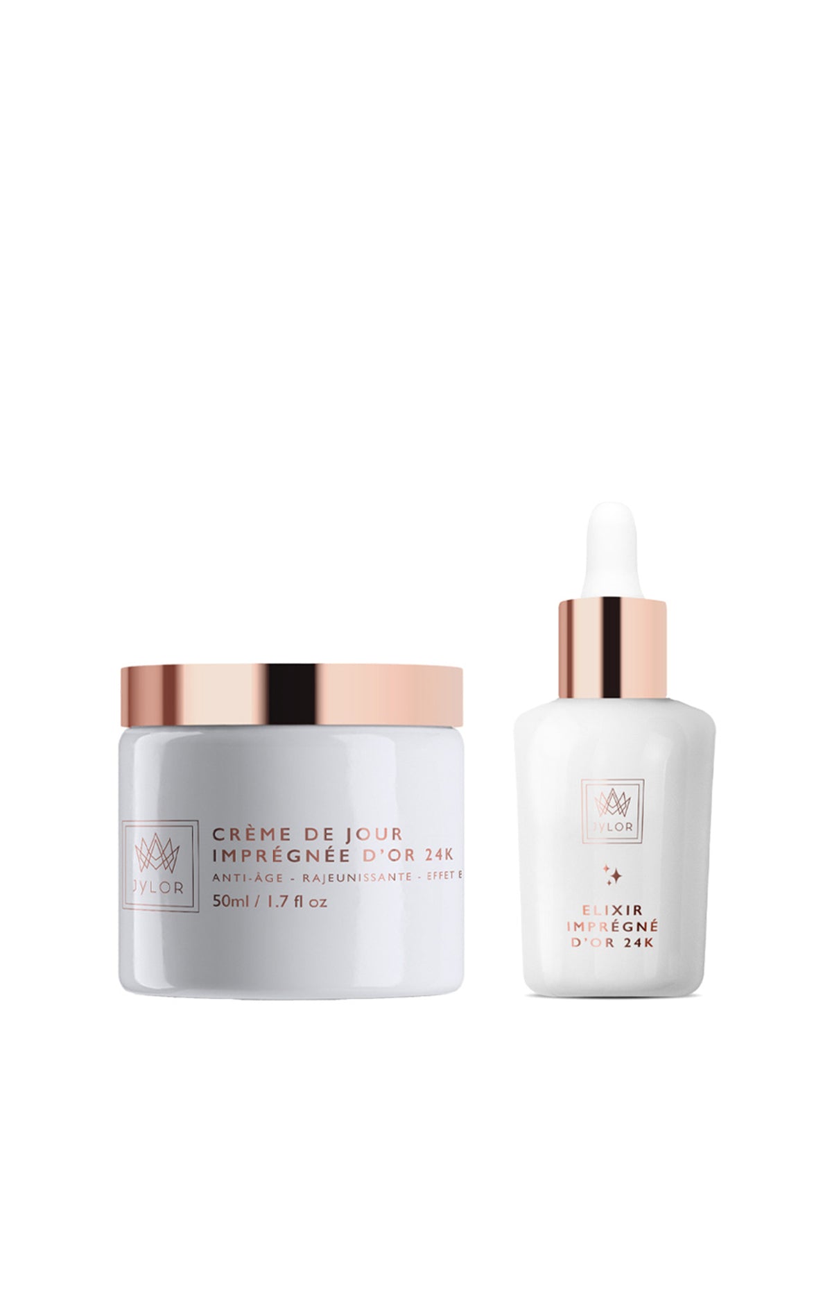 Sérum hydratant & crème de jour anti-âge - Or 24k - Visage