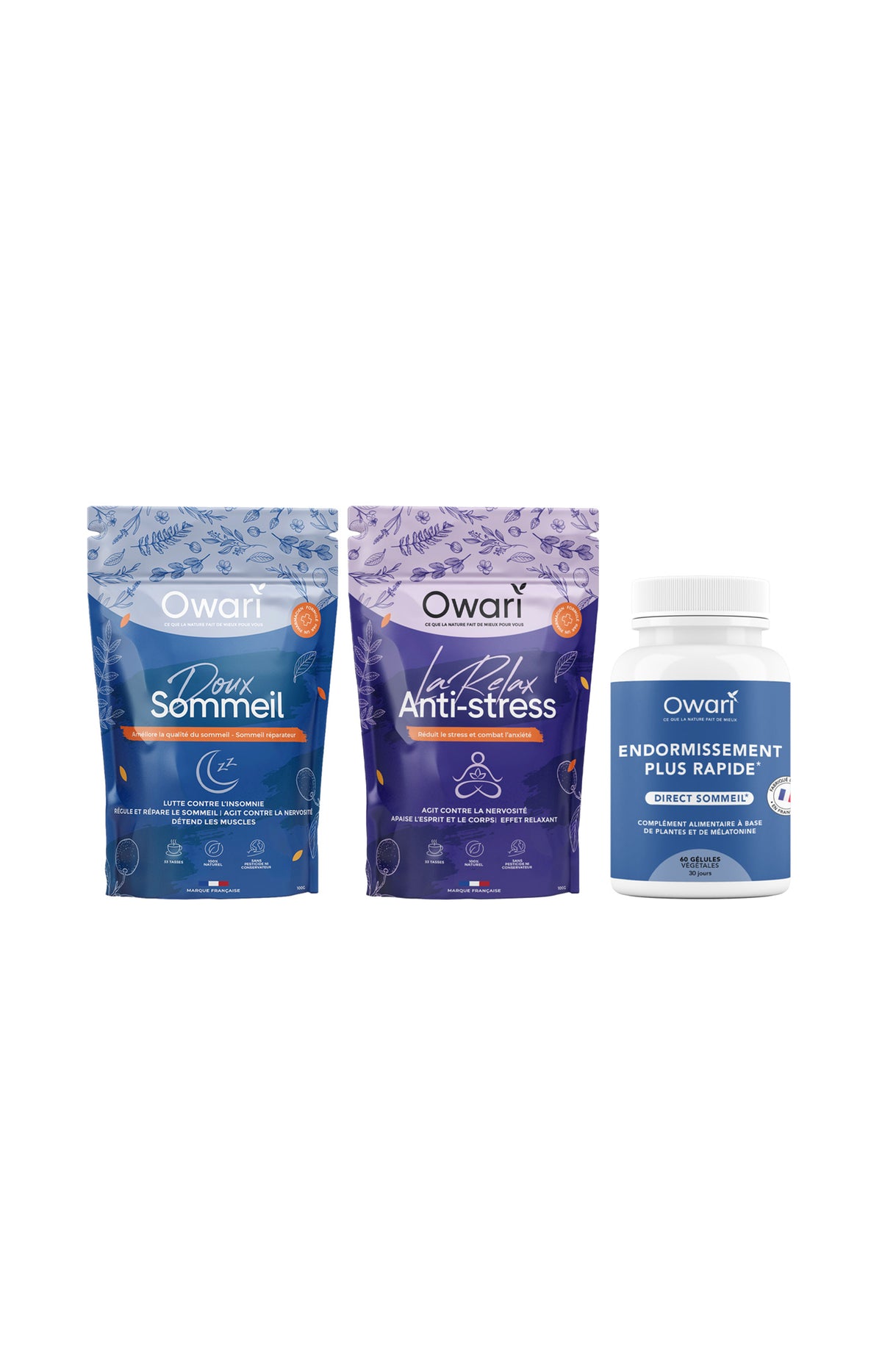 Pack sommeil & anti-stress - Cure & infusions - 3 produits