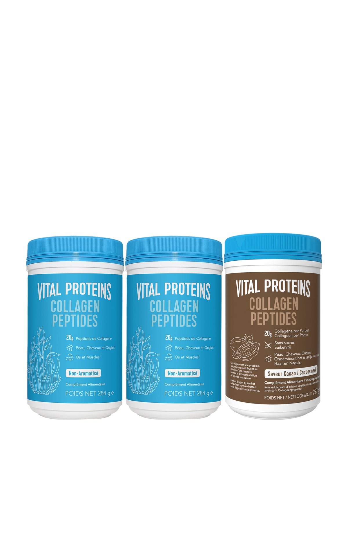 Collagène peptides - Goût Neutre + Peptides de Collagène cacao offert