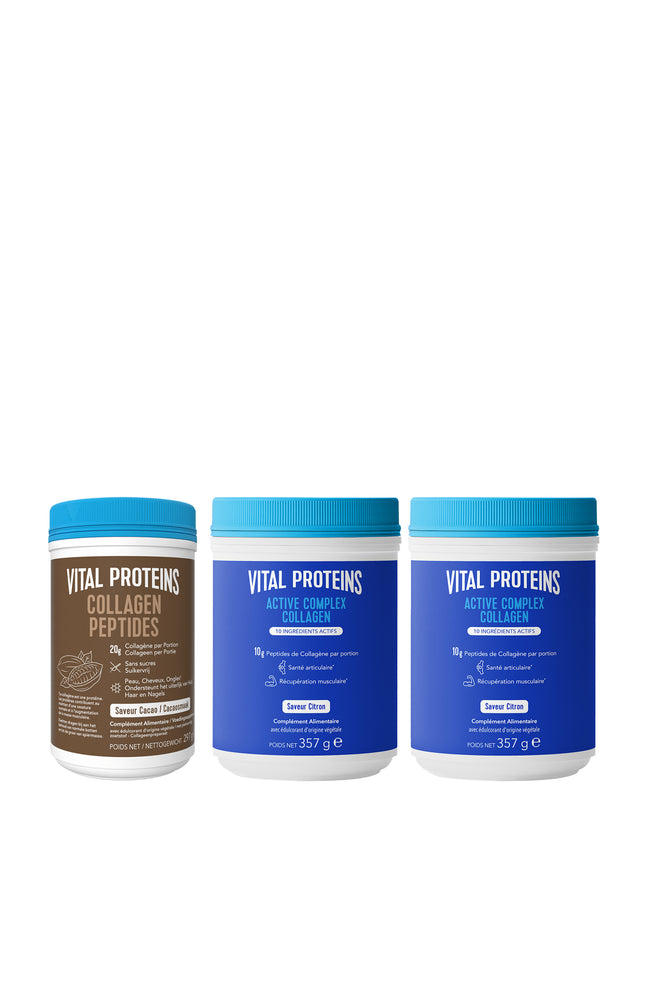 Collagène Active Complex - Citron + Peptides de Collagène cacao offert