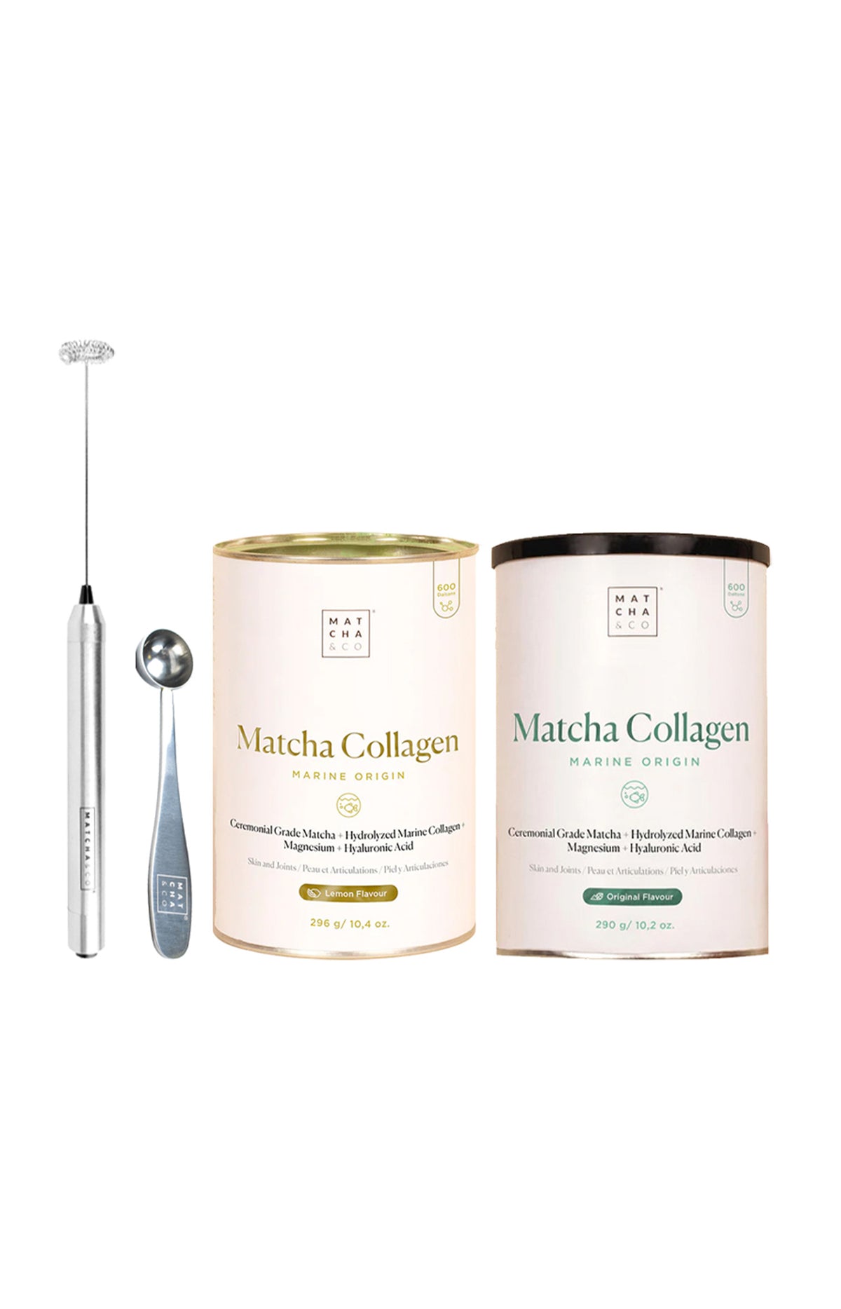 Thé matcha - Pack collagène - Citron - 4 produits