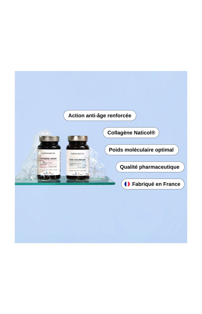 Pack anti âge - Acide hyaluronique & collagène - 2 produits