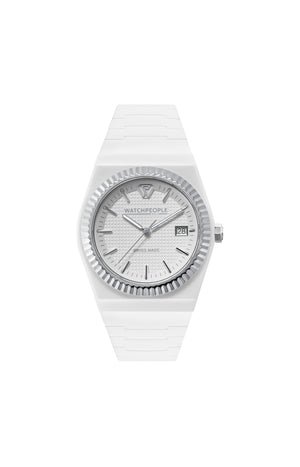 Montre à quartz - Solid Matte Sili - Blanc