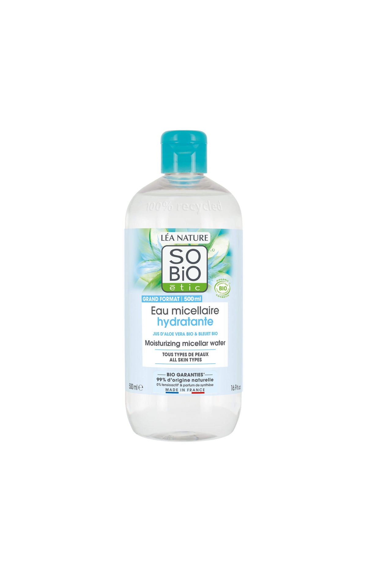 Eaux micellaires hydratante bio - Aloe vera - Visage - 2 x 500 ml