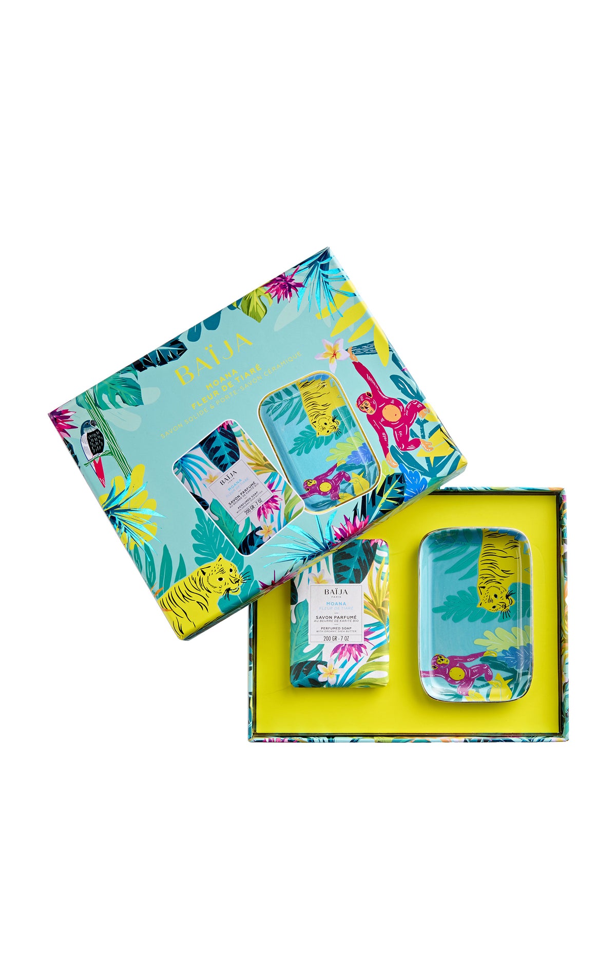 Coffret savon parfumé  - Fleur de Tiaré - 2 produits