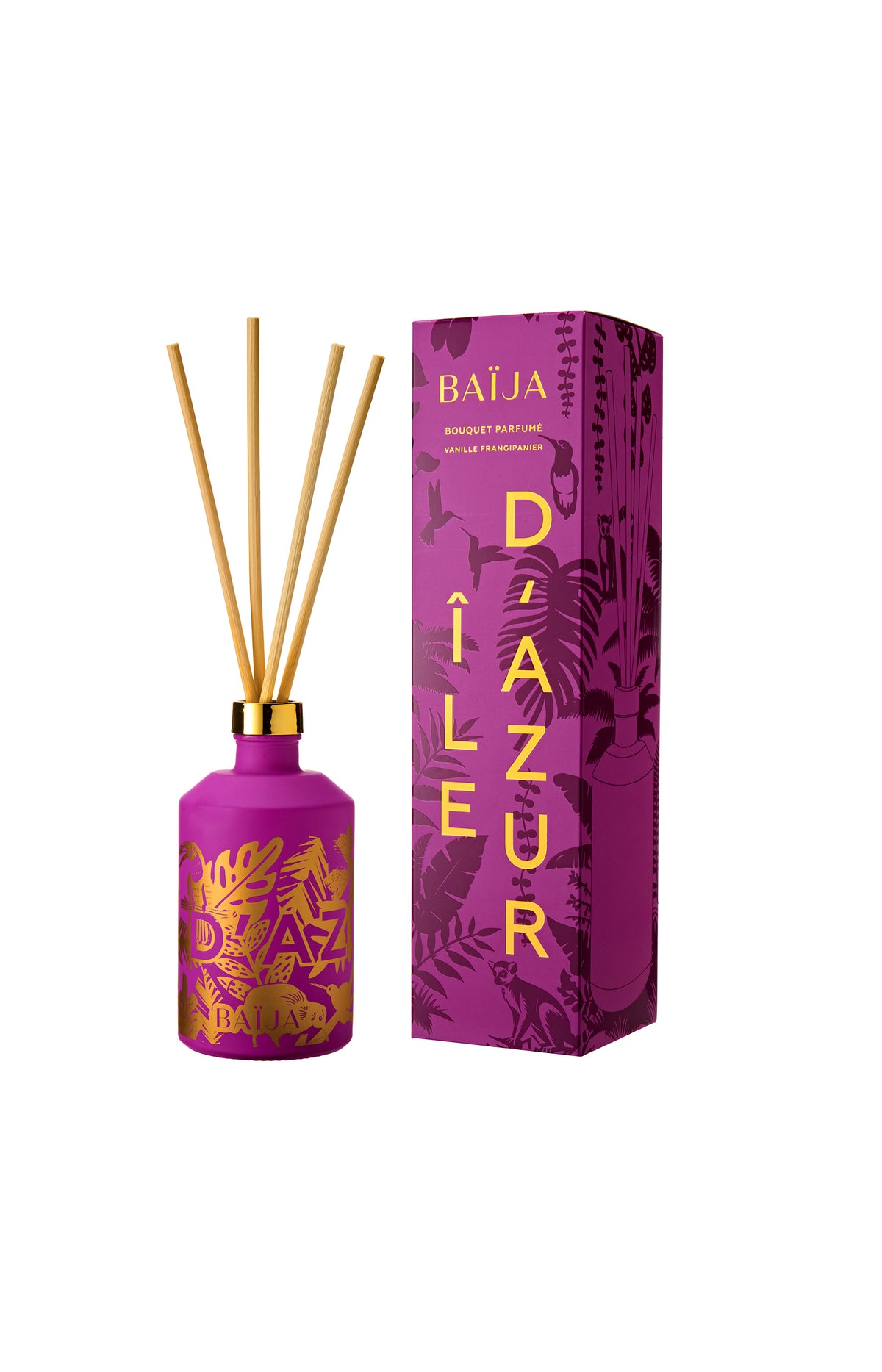Bouquet parfumé - L'île d'Azur - Fleurs de frangipanier - 365 ml