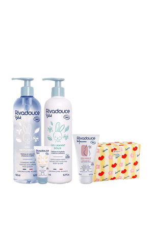 Coffret naissance - Bébé & maman - 4 produits & une trousse