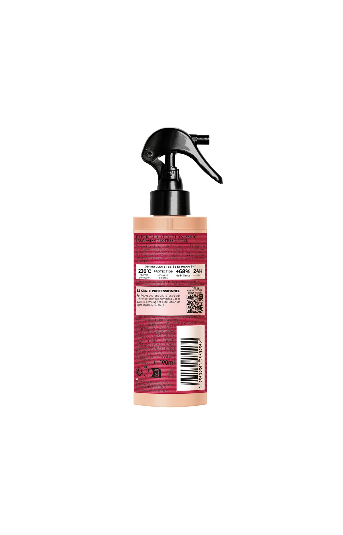 Spray thermo-protecteur - Anti-frizz & sans rinçage - Cheveux colorés