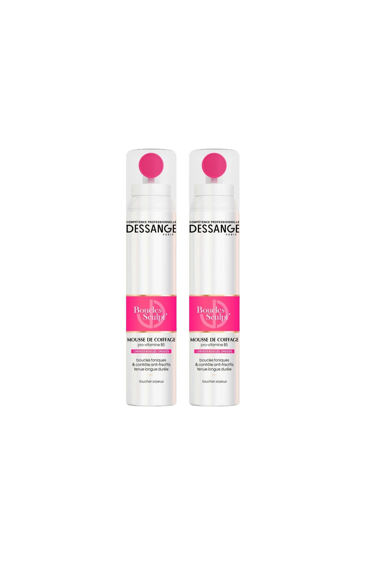 2 mousses coiffantes anti-frisottis - 200 ml