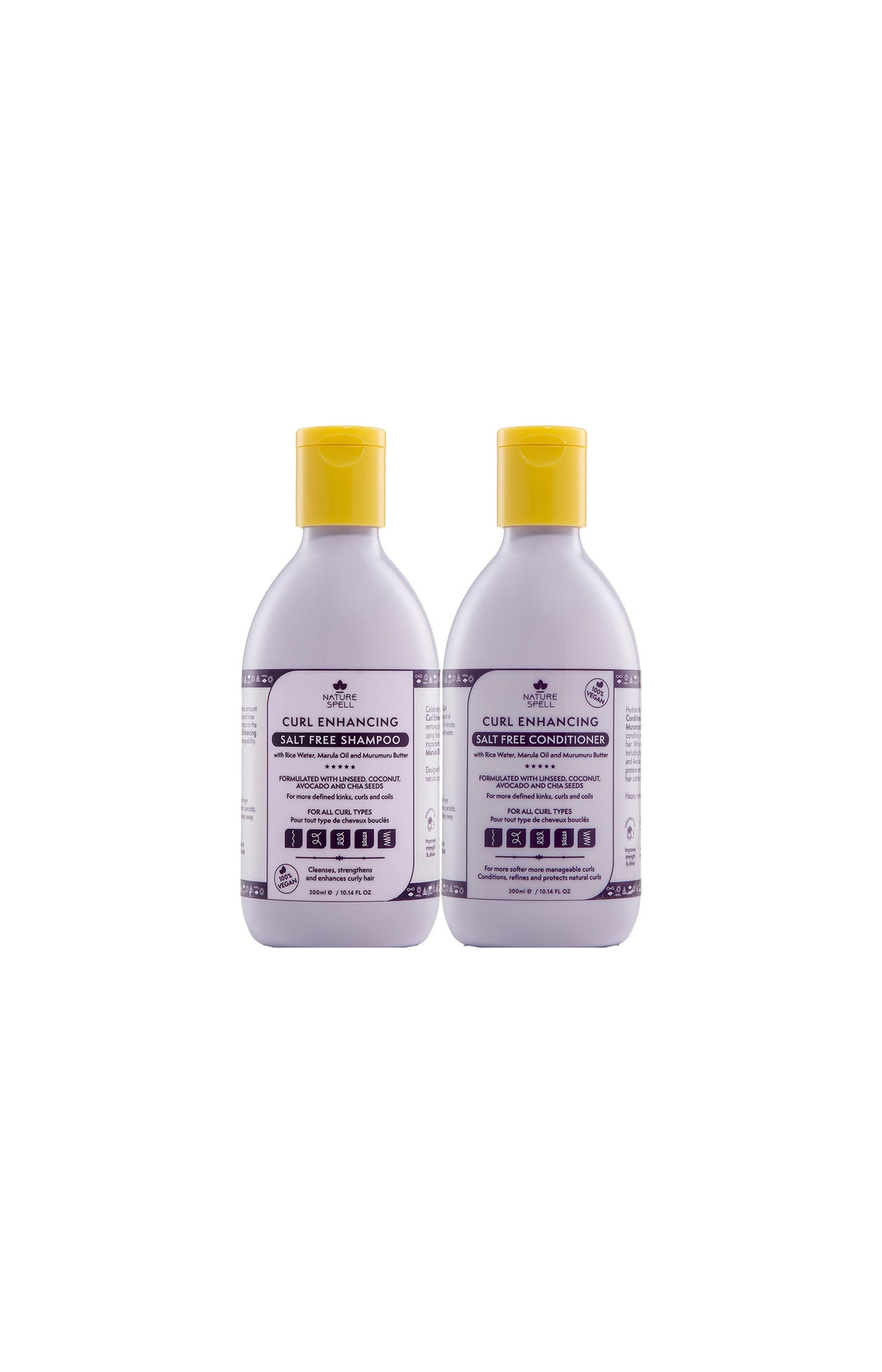 Lot cheveux bouclés - Shampooing & après-shampooing - 2 unités