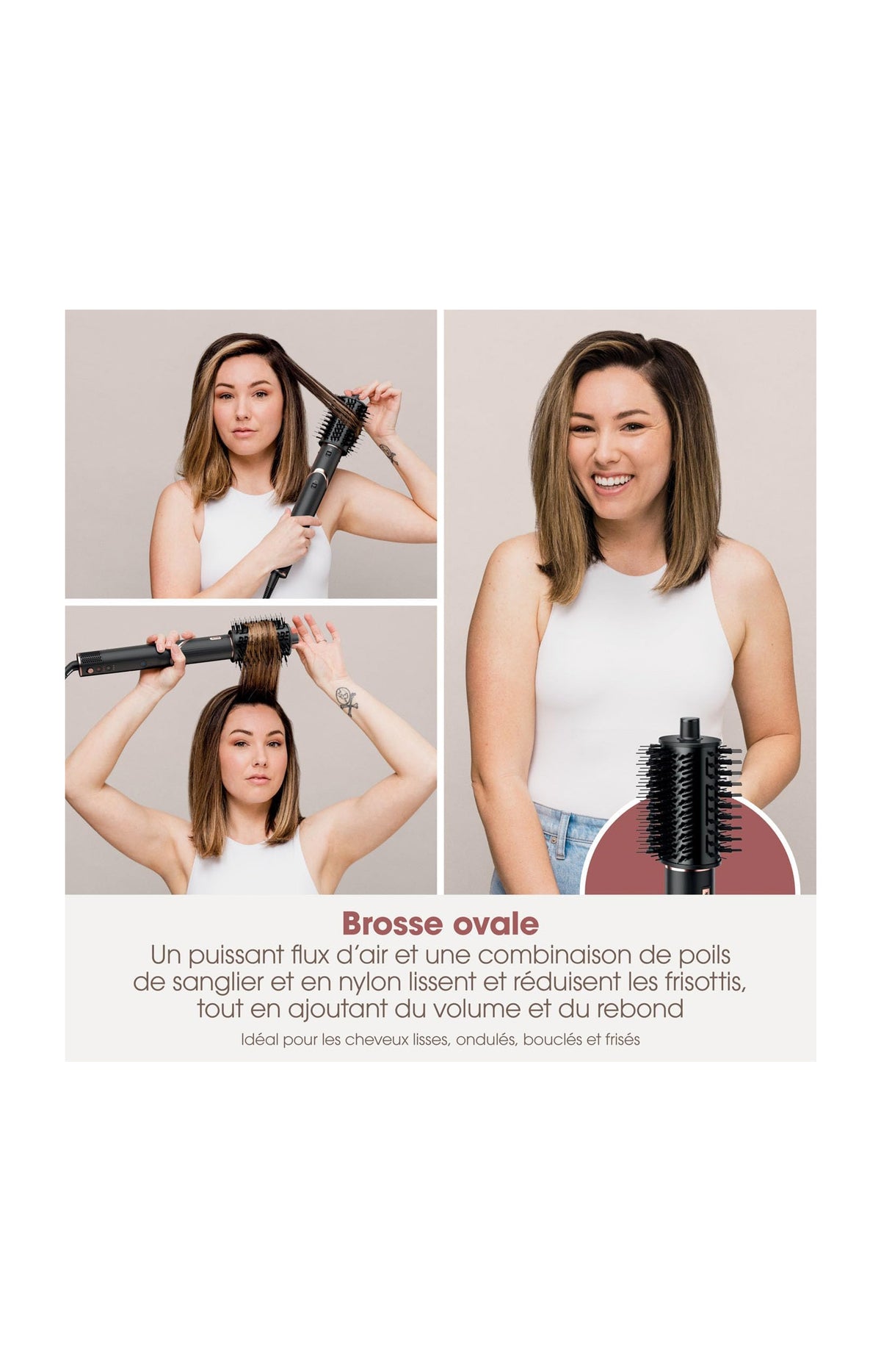 Styler & sèche-cheveux 3-en-1 - FlexStyle - Noir