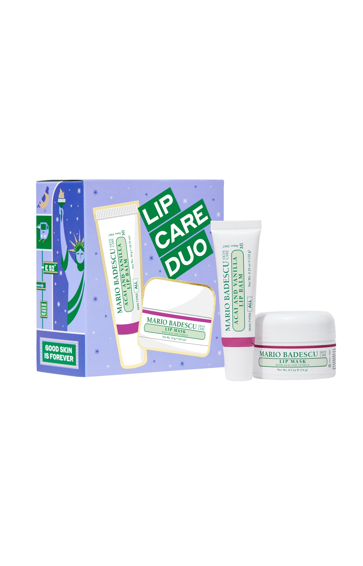 Coffret Soin Lèvres - Lip Care Duo Acai & Vanille