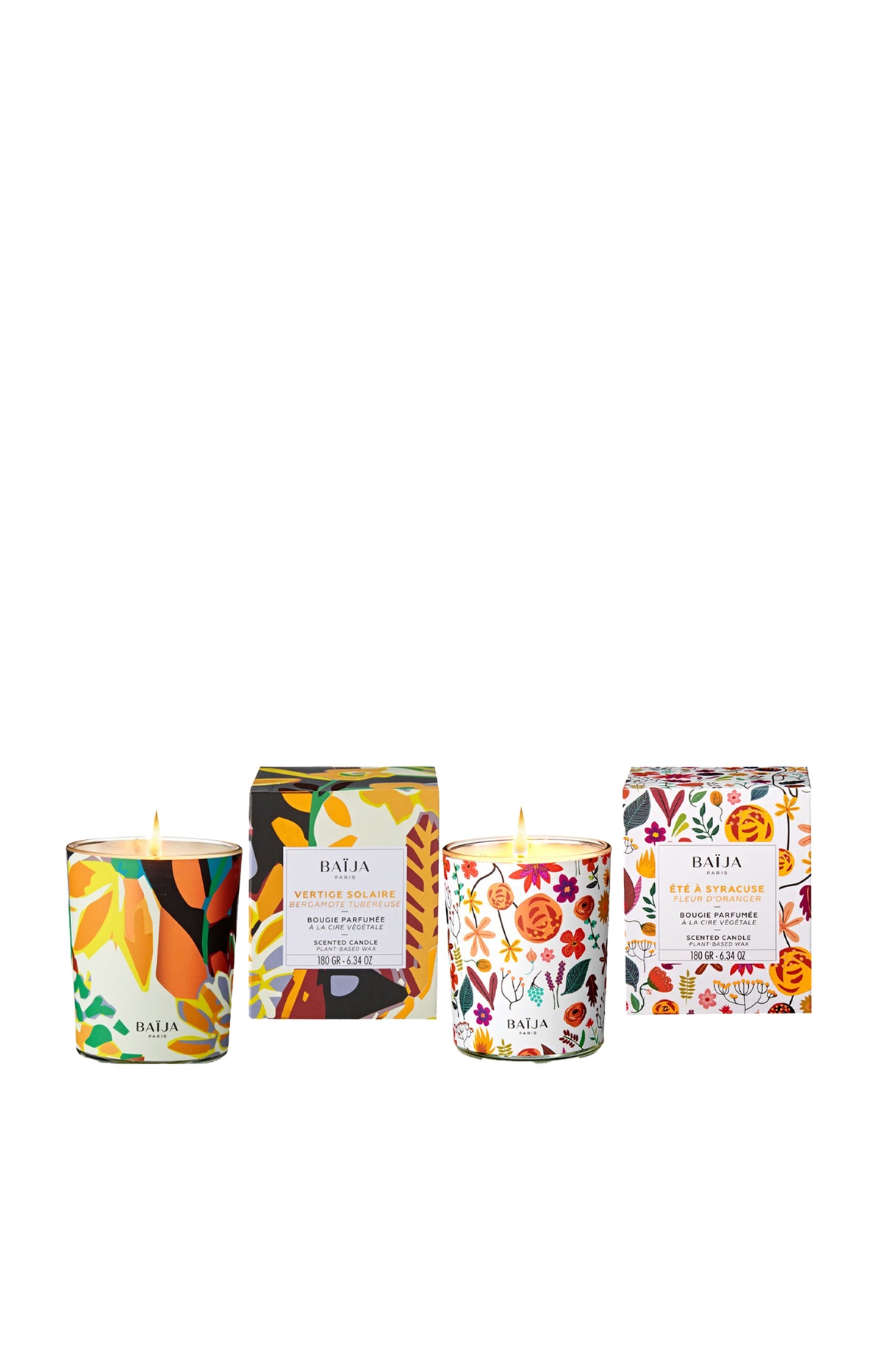 Duo bougies - Été à Syracuse & Vertige solaire - 2 x 180 g