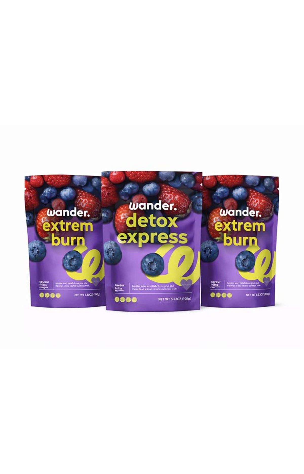 Cure mixte - Brûle graisse - Fruits Rouges - 3 produits