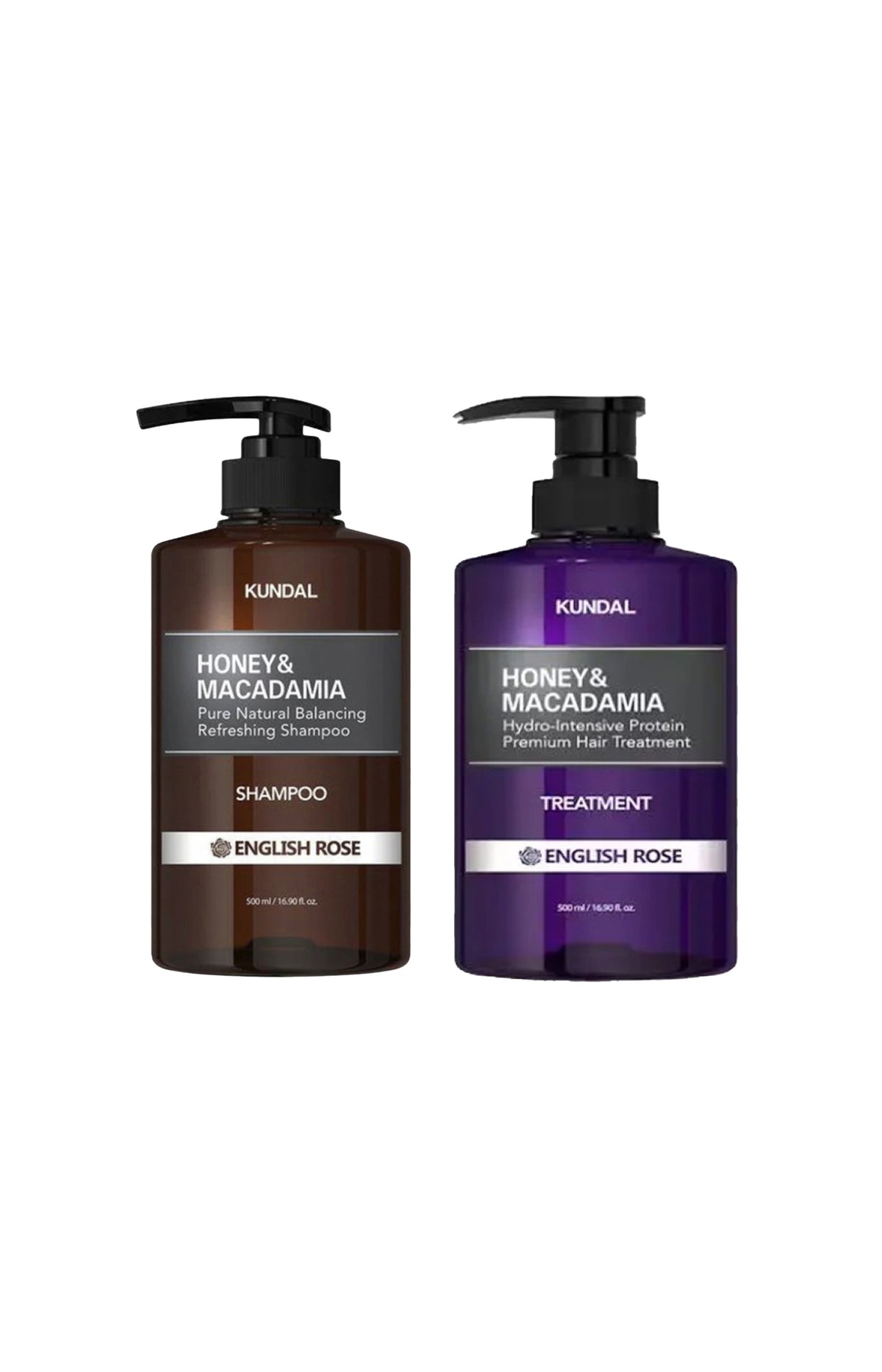 Duo shampoing & soin Kundal - English Rose - 2 x 500 ml