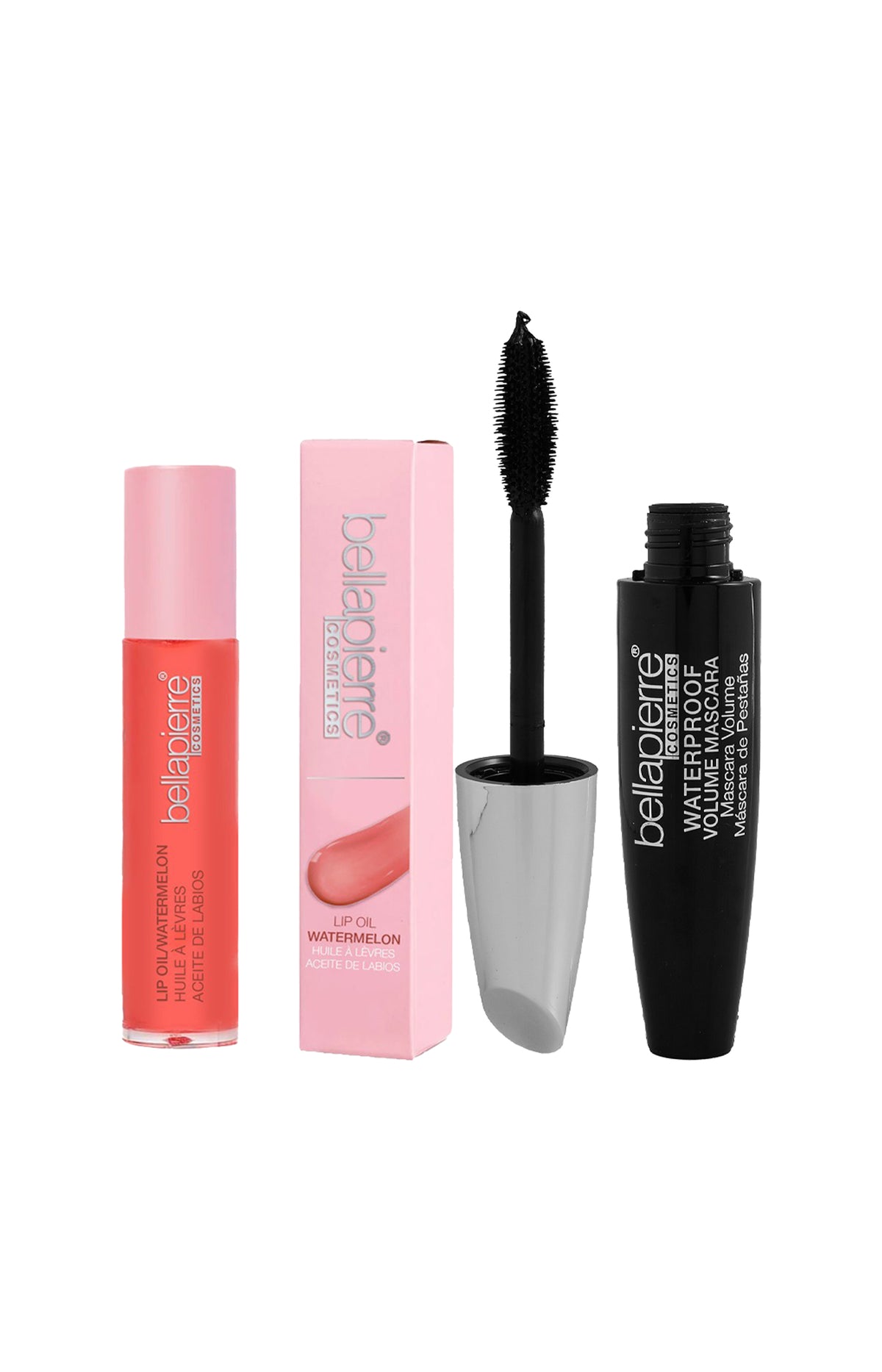 Duo - huile à lèvres watermelon & mascara waterproof