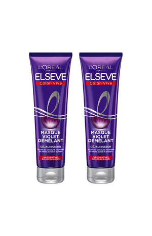 2 masques démêlant déjaunisseur - Cheveux Blancs, blonds & méchés - 150 ml