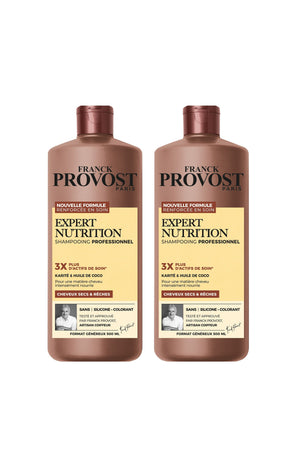 2 shampoings - Karité & Huile de coco - Cheveux secs & rèches - 500 ml