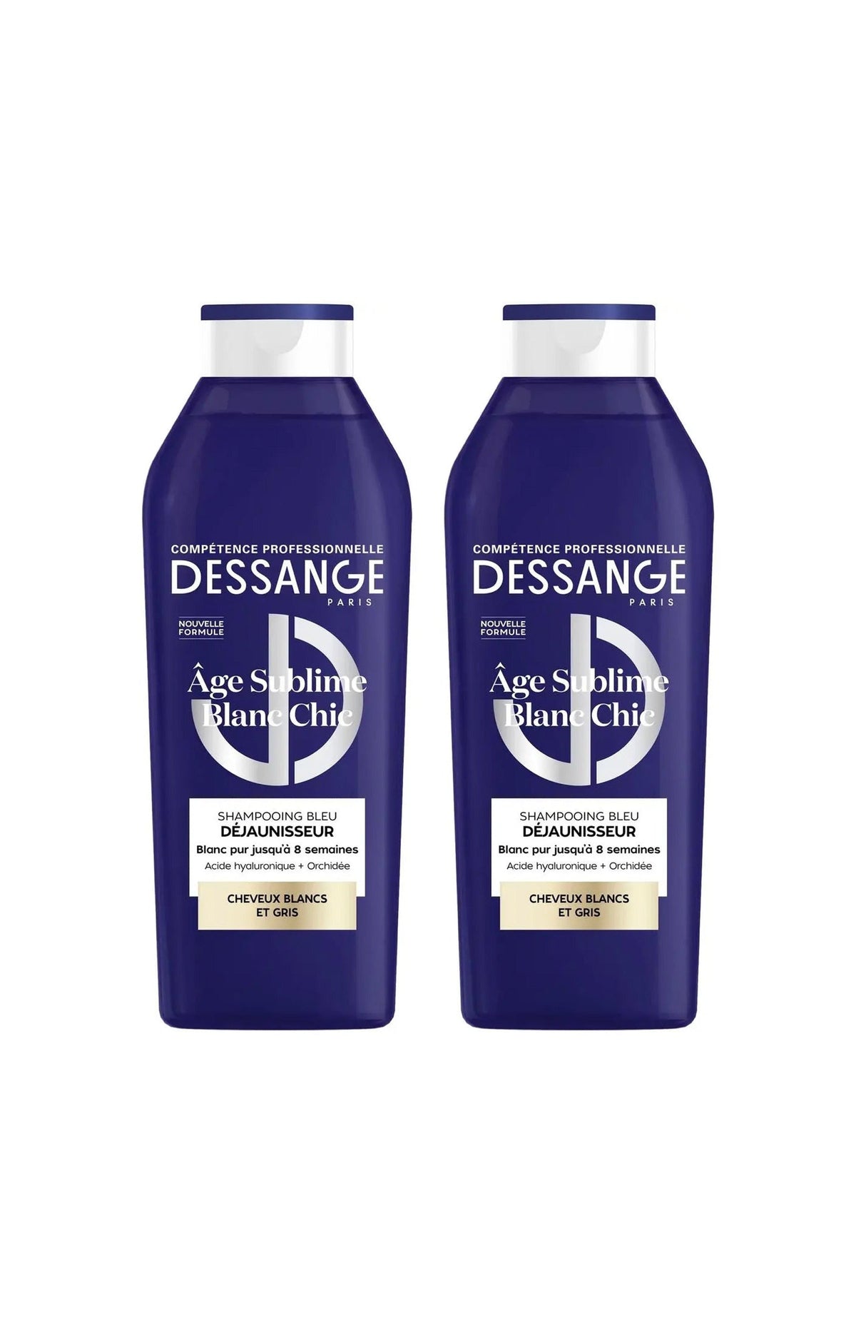 2 shampoings Déjaunisseur pour Cheveux blancs - 280 ml